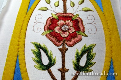 Mission Rose Goldwork Embroidery