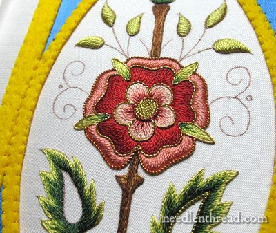 Mission Rose Goldwork Embroidery Project