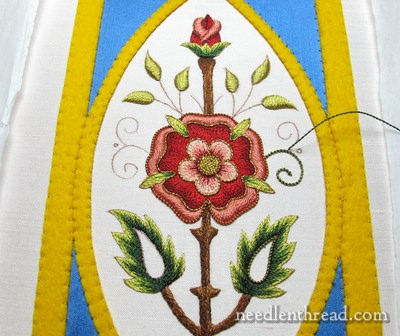 Mission Rose Goldwork Embroidery Project