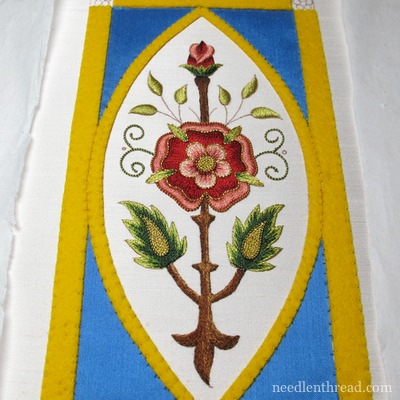 Mission Rose Goldwork Embroidery