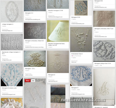 Monograms on Pinterest