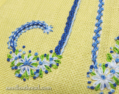 Mix and Match Embroidered Floral Monograms