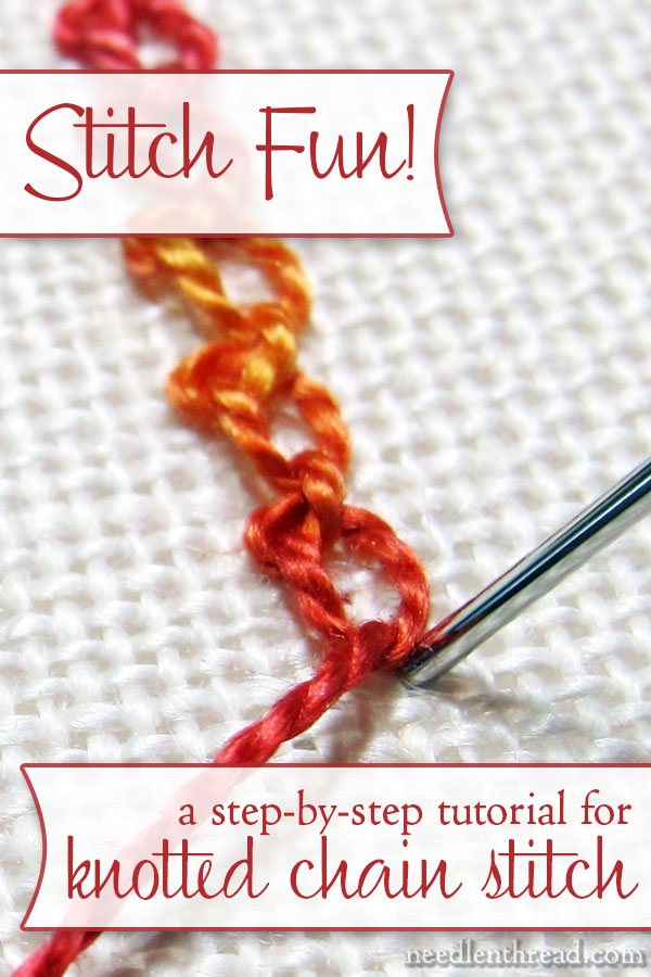 Knotted Chain Stitch Tutorial