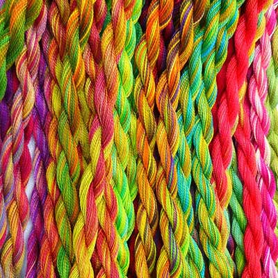 Variegated Embroidery Thread. Fine Perle 16 Aurora, variegated hand  embroidery thread