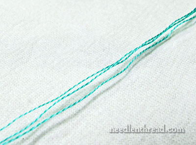 How many strands of thread should you use?