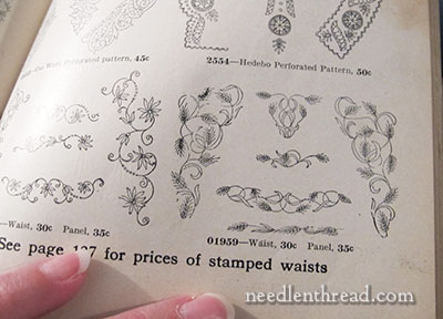 Embroidery Patterns from Old Needlework Catalogs
