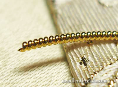 Pearl purl goldwork thread
