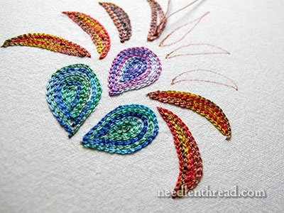 DIY Bead Embroidery Kit on Art Canvas colored Tail, Beading