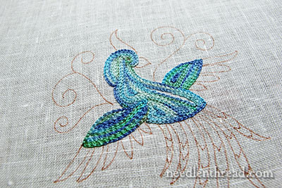 Bird of Paradise Tambour Embroidery Practice Project