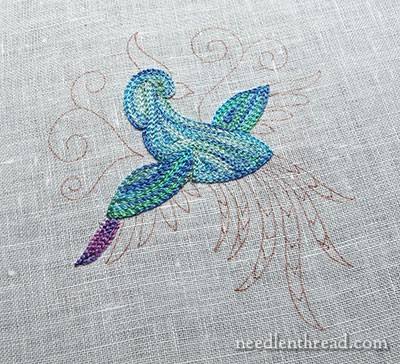 Bird of Paradise Tambour Embroidery Practice Project