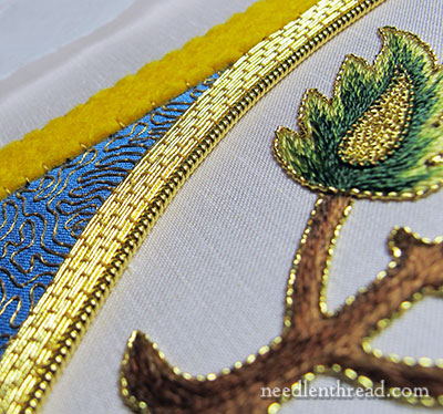 Mission Rose Goldwork: Heavy Outlines in Pearl Purl