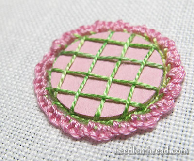 Shisha Mirror Embroidery Stitch: Easy Variation