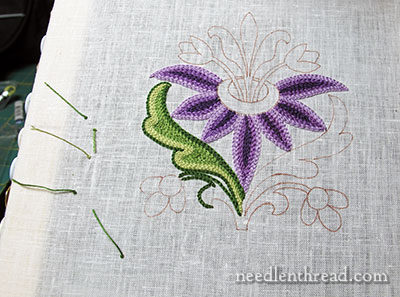 Tambour Embroidery: Practice Flower