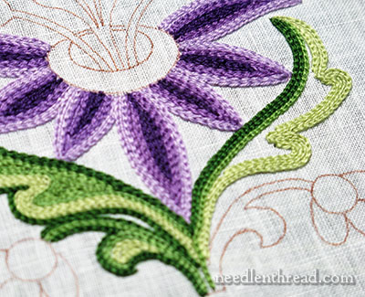 Tambour Embroidery: Practice Flower