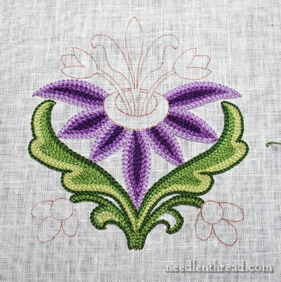 Tambour Embroidery: Practice Flower
