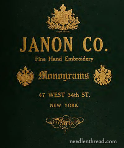 Janon Co Embroidered Monogram Catalog