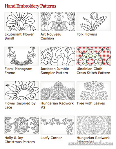 Hand Embroidery Patterns