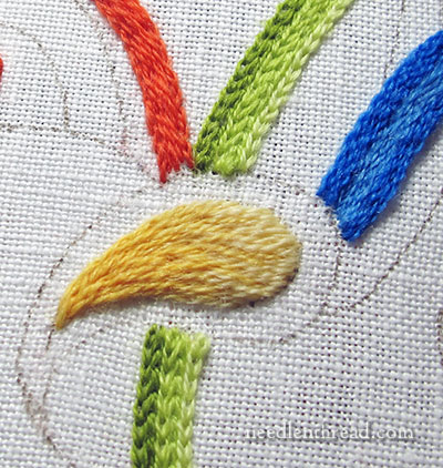 Long & Short Stitch Shading in Wool