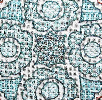 Hungarian Embroidery Design in Blackwork