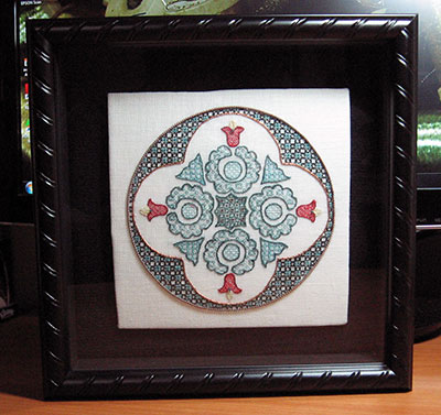 Hungarian Embroidery Design in Blackwork