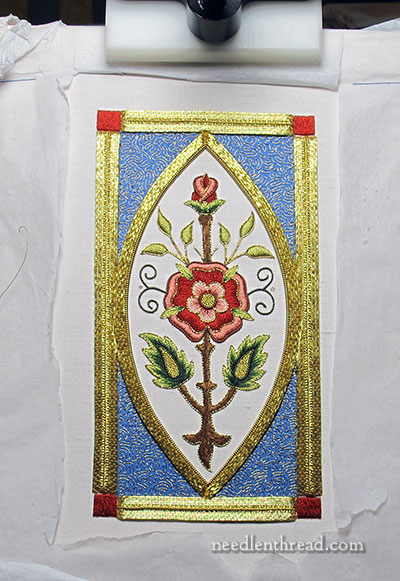 Mission Rose Goldwork Embroidery Project