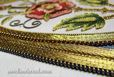 Mission Rose Silk and Goldwork Embroidery Project