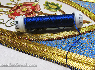 Mission Rose Silk and Goldwork Embroidery Project