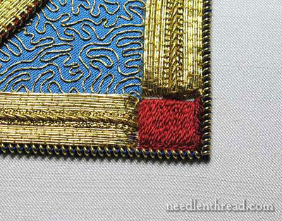 Mission Rose goldwork & silk embroidery project