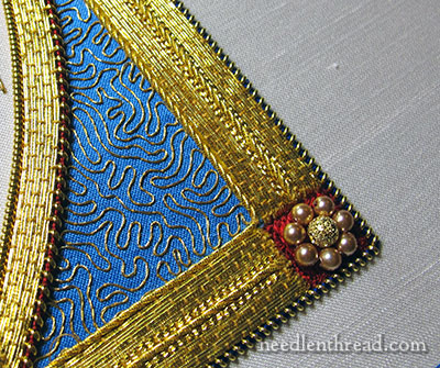 Mission Rose goldwork & silk embroidery project