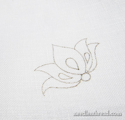 Tracing Embroidery Design