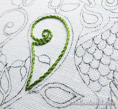 Testing Embroidery Threads for Secret Garden Hummingbirds Project