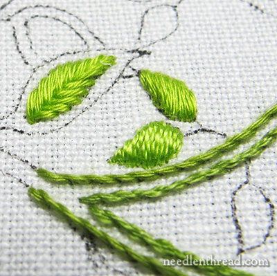 Testing Embroidery Threads for Secret Garden Hummingbirds Project
