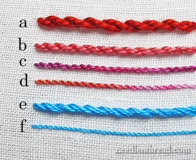 Comparing Cotton Embroidery Threads