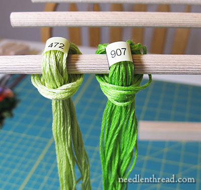Repurposed Embroidery Thread Rack