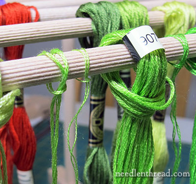 Repurposed Embroidery Thread Rack