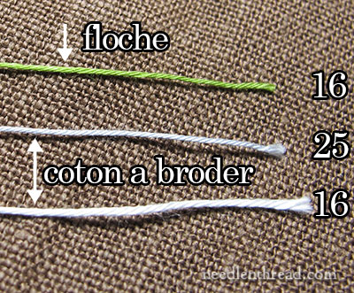 Coton a broder vs. floche