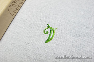 Secret Garden Embroidery Project - Stem Stitch Tips