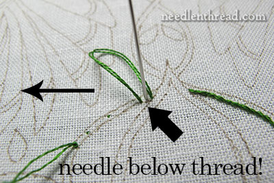 Secret Garden Embroidery Project - Stem Stitch Tips