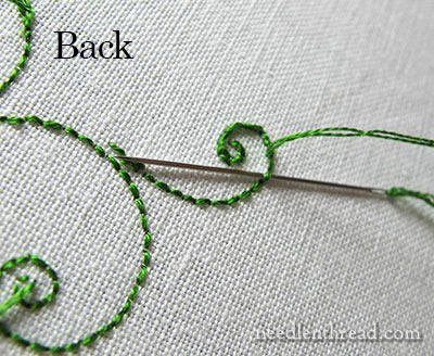 Secret Garden Embroidery Project - Stem Stitch Tips
