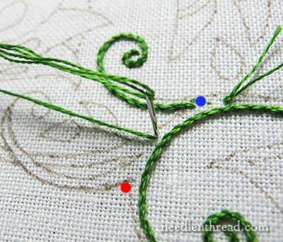 Secret Garden Embroidery Project - Stem Stitch Tips