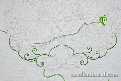 Secret Garden Embroidery Project - Stem Stitch Tips