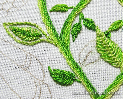 Secret Garden Embroidery: Leaves