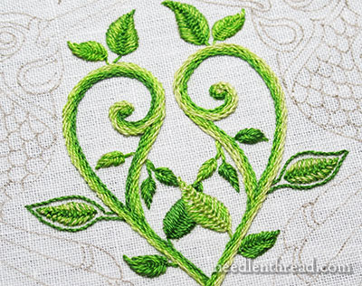 Secret Garden Embroidery: Leaves