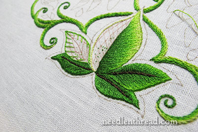 Secret Garden Embroidery: Leaves