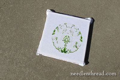 Secret Garden Embroidery Project - Leaves