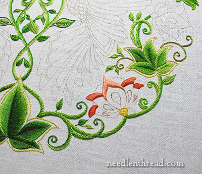 Secret Garden Embroidery: Leaf Outlines