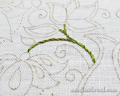 Secret Garden Embroidery - stems