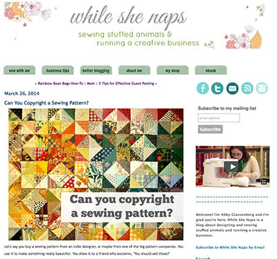 Copyright Information for needleworkers