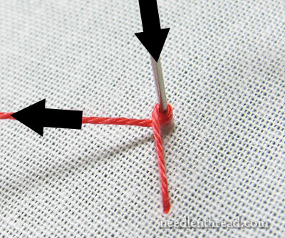 Pistil Stitch - Elongated French Knot - Hand Embroidery Stitch