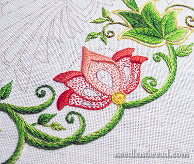 Secret Garden Embroidered Flowers, Colors & Stitches